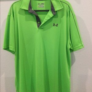 UnderArmour size XL lime green polo.